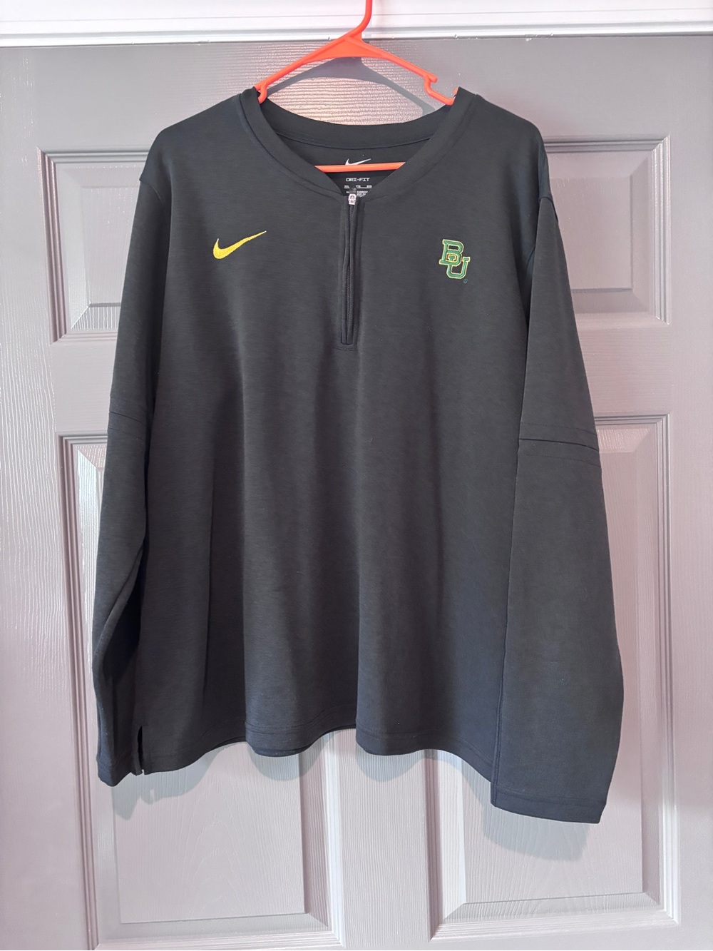 Baylor Black Nike Quarter Zip